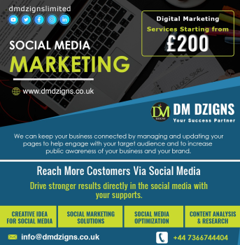 As a business person, if you need to promote your brand or service, you must consider utilizing social media optimization services by approaching DM Dzigns.