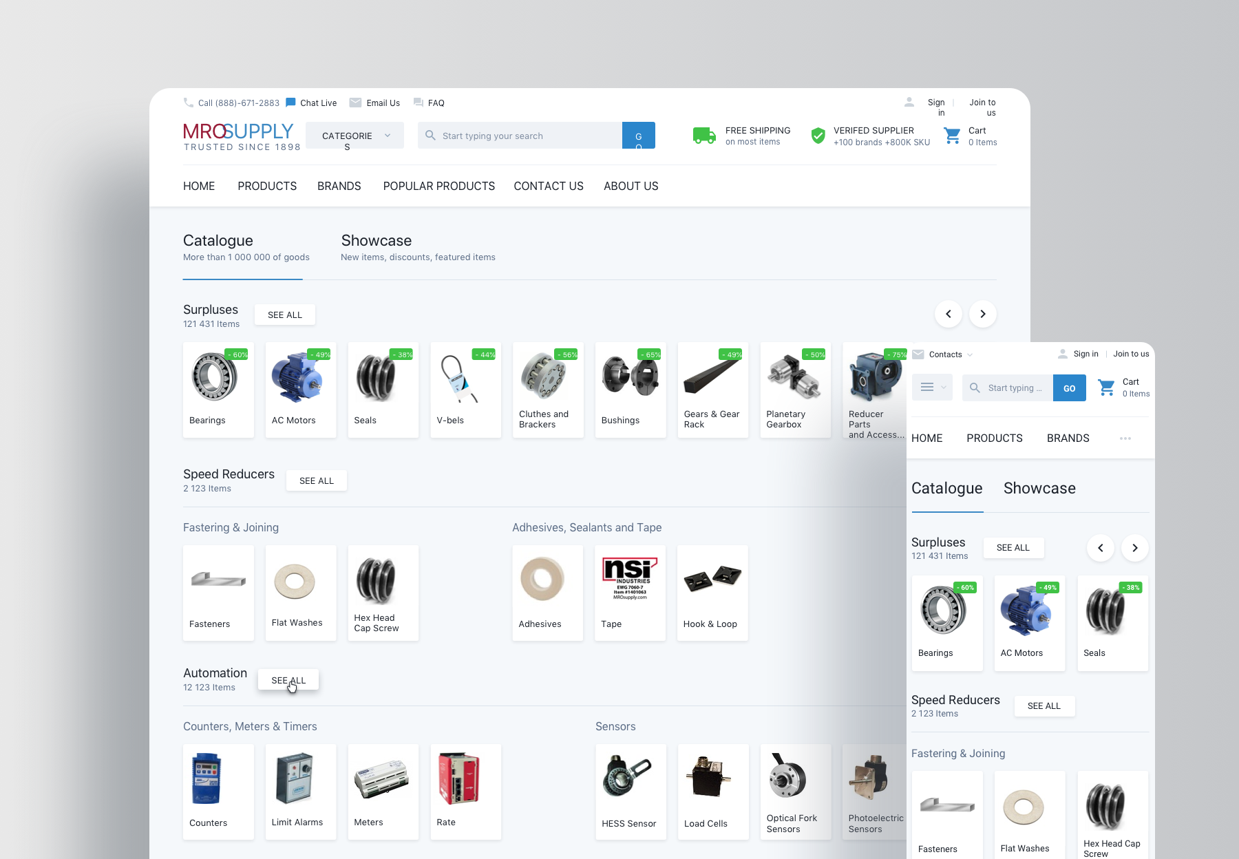 MroSupply E-commerce Site