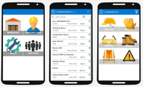 Registration of PPE and tools issued to employees