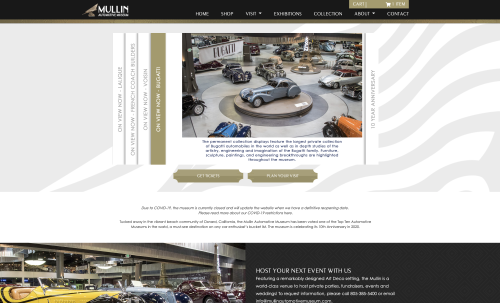 Mullin Automotive Museum Pandemic Shift