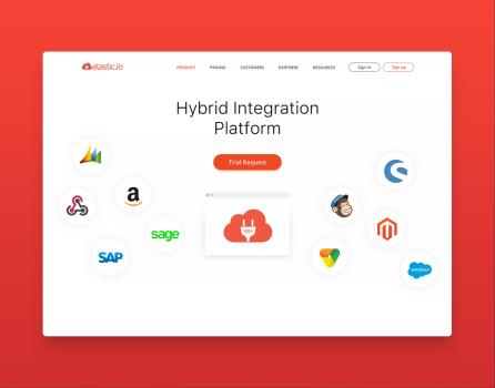 Elastic Hybrid Integration Platform - SaaS UI/UX Design and Web Dev