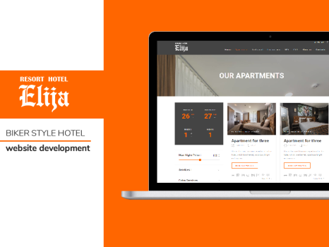 Website development - Biker style hotel