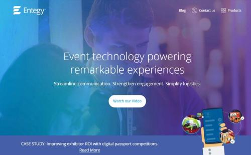 Entegy - Event technology website in WordPress