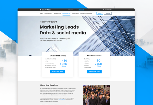 Exact Data – Lead Management System