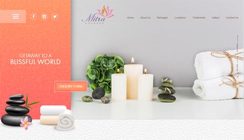 Website for Mitra Ayurspa
