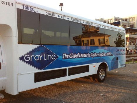 Gray Line Tours New Orleans bus artwork
