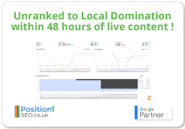 Unranked to Local Domination within 48 hours of live content !