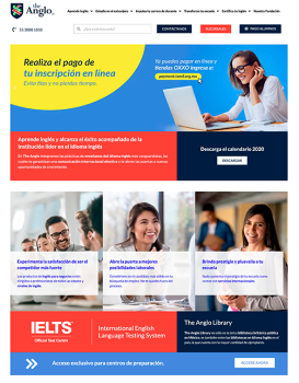 Website redesign for The Anglo