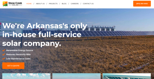 Stone Creek Solar Website and SEO Campaign