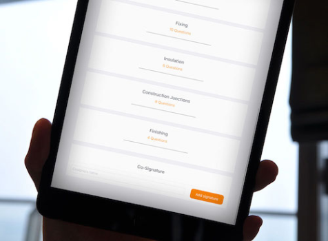 Field Operatives Application for improved and instant report creation for fermacell