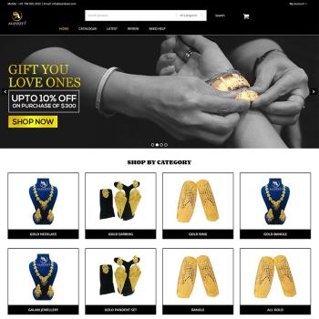 Ecommerce website of artificial jewellery