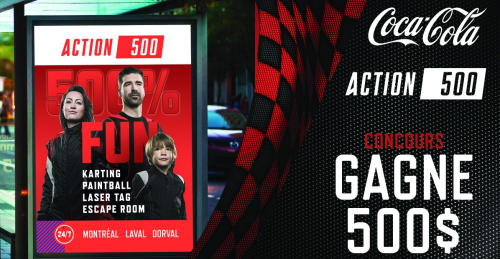 Action 500 x Coca Cola - Content Distribution