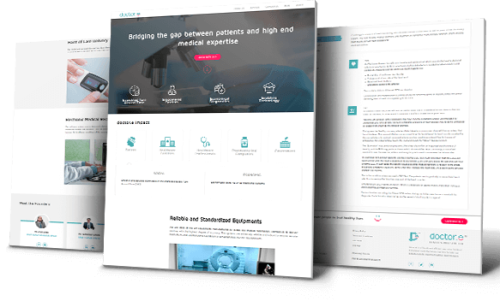 Website developers for Healthcare business