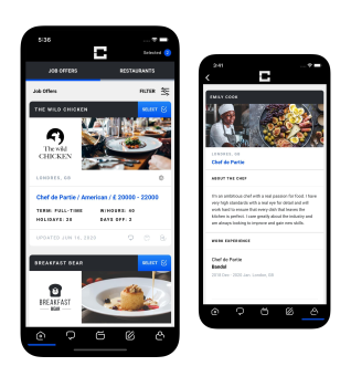 Chefslink website and app
