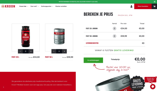 Kroonbier - Lightspeed HQ E-Commerce for Bavaria Beer NL