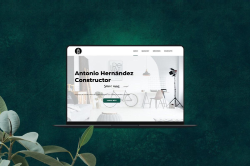 Website for construction professional with portfolio and video reviews