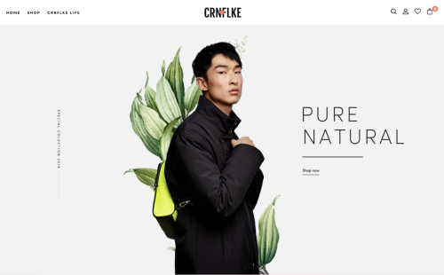 Ecommerce & Content Platform of CRNFLKE