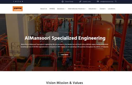 UX/UI Design for AlMansoori Specialized Engineering