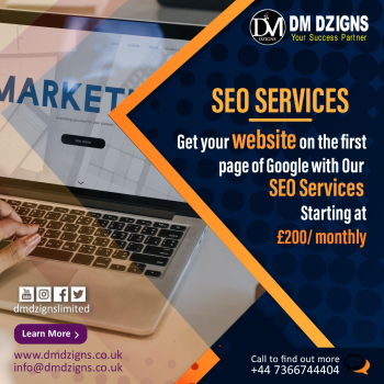 Are you looking for the best SEO partner in the UK? We are the right choice for your needs. We at DM Dzigns help business owners to increase their business ROI and online visibility
