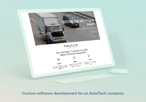 A cross-platform software development for AutoTech company