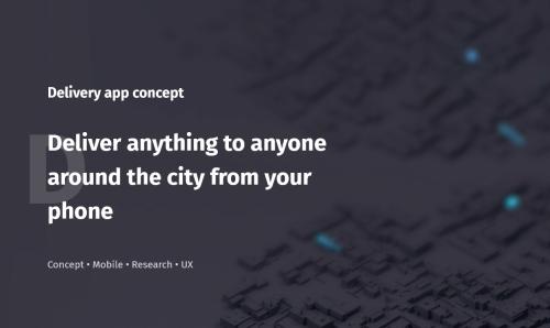 Delivery app concept