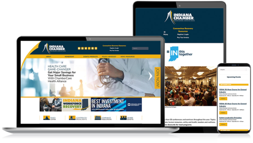 Indiana Chamber of Commerce WordPress Websire Design & SEO