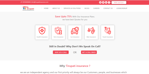 Insurance Company Website