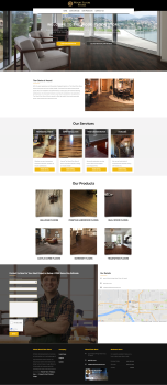 Wood Floors Store & More Home Page Design