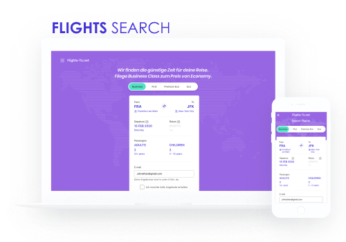 Flights search plugin