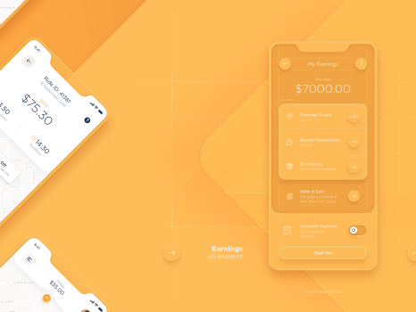 Taxi App UI/UX Design by Dtail Studio