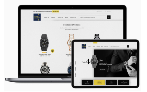 Time Centre Dubai - E-commerce Website Development & Web Designed By Element8 Dubai, UAE