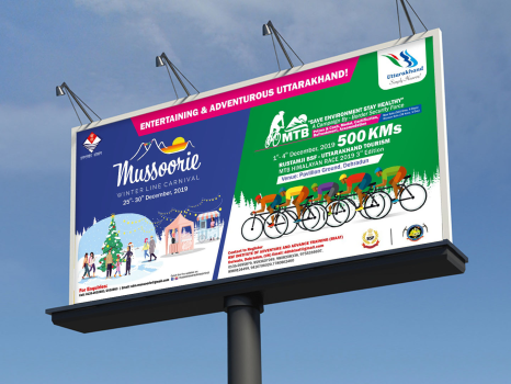 Uttarakhand Tourism-Hoarding Design