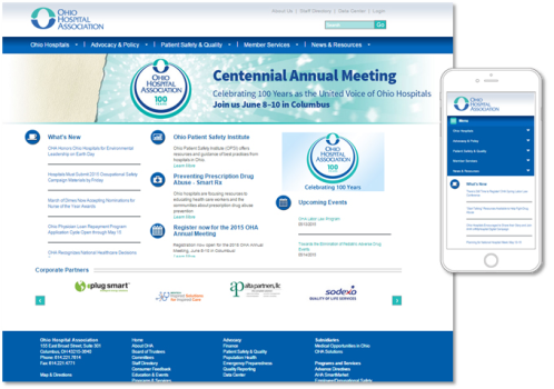 Ohio Hospital Association – Custom Data Analysis, Reporting Tools, and Web Applications