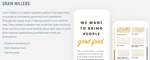 Grain Millers web development