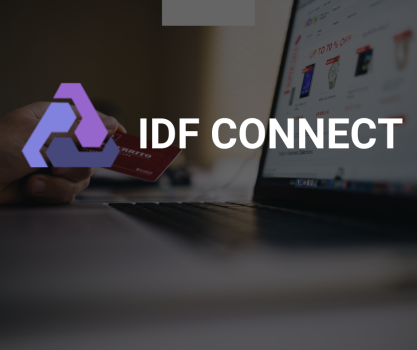 IDF Connect — iOS mobile MFA application generating one-time access codes after the user provides their login and password.