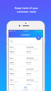 Reward Stamp iOS and Android App
