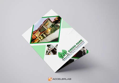 Brochure Design For Green Park Service Apartments