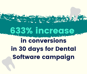 62% decrease in cpa for dental software