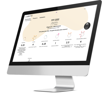 Laboté - A complex Web system to determine a unique cosmetics offer based on customer-specific needs and requirements.