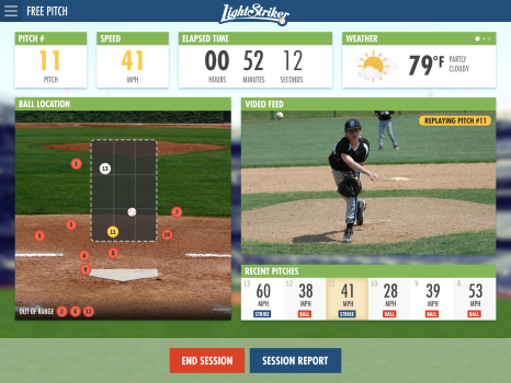 Lightstriker Pitching Trainer iPad App