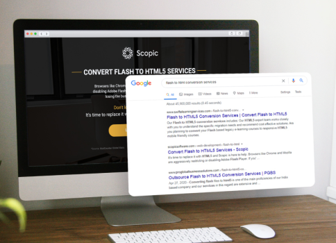 Flash to HTML5 Services Landing Page SEO