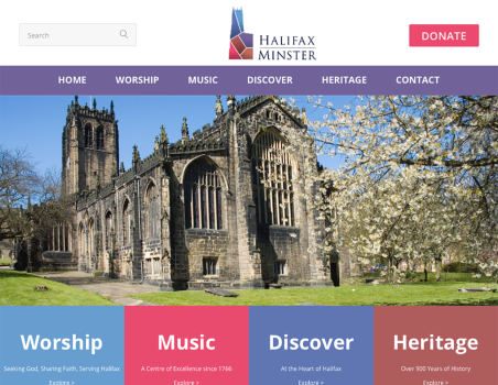 Halifax Minster Web Redesign