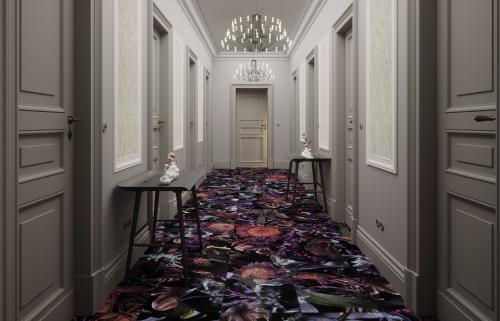 Hallway interior with Fools Paradise tiles