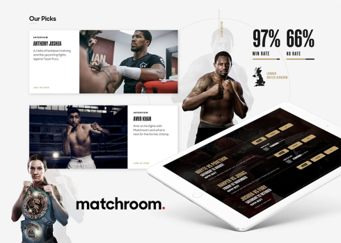Website for Matchroom Boxing