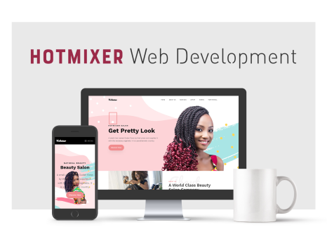 Hotmixer - Saloon service website and Mobile application