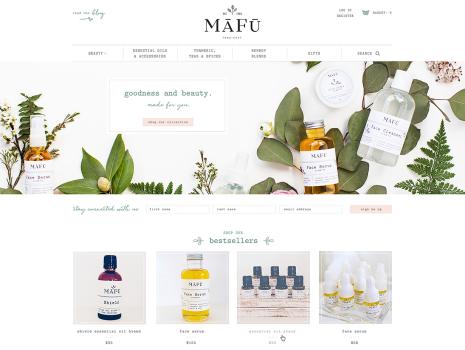 Mafu custom Shopify design
