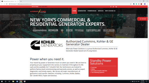 Alternate Power Solutions | Web Developemnt