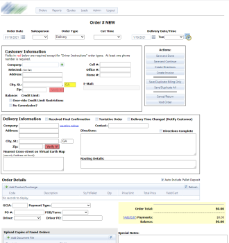 Sod Growers Order Management System