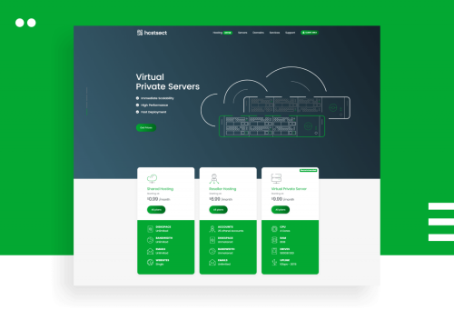 Hostsect - Branding and UI Design