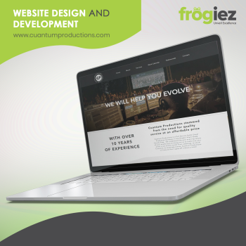 Website for an event industry "Cuantum Productions"